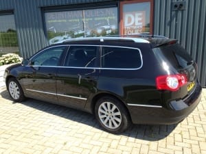 Volkswagen Passat zwart blindering ramen