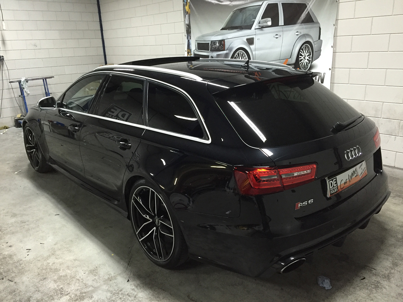Audi RS6 lijsten zwart wrap decrome-1