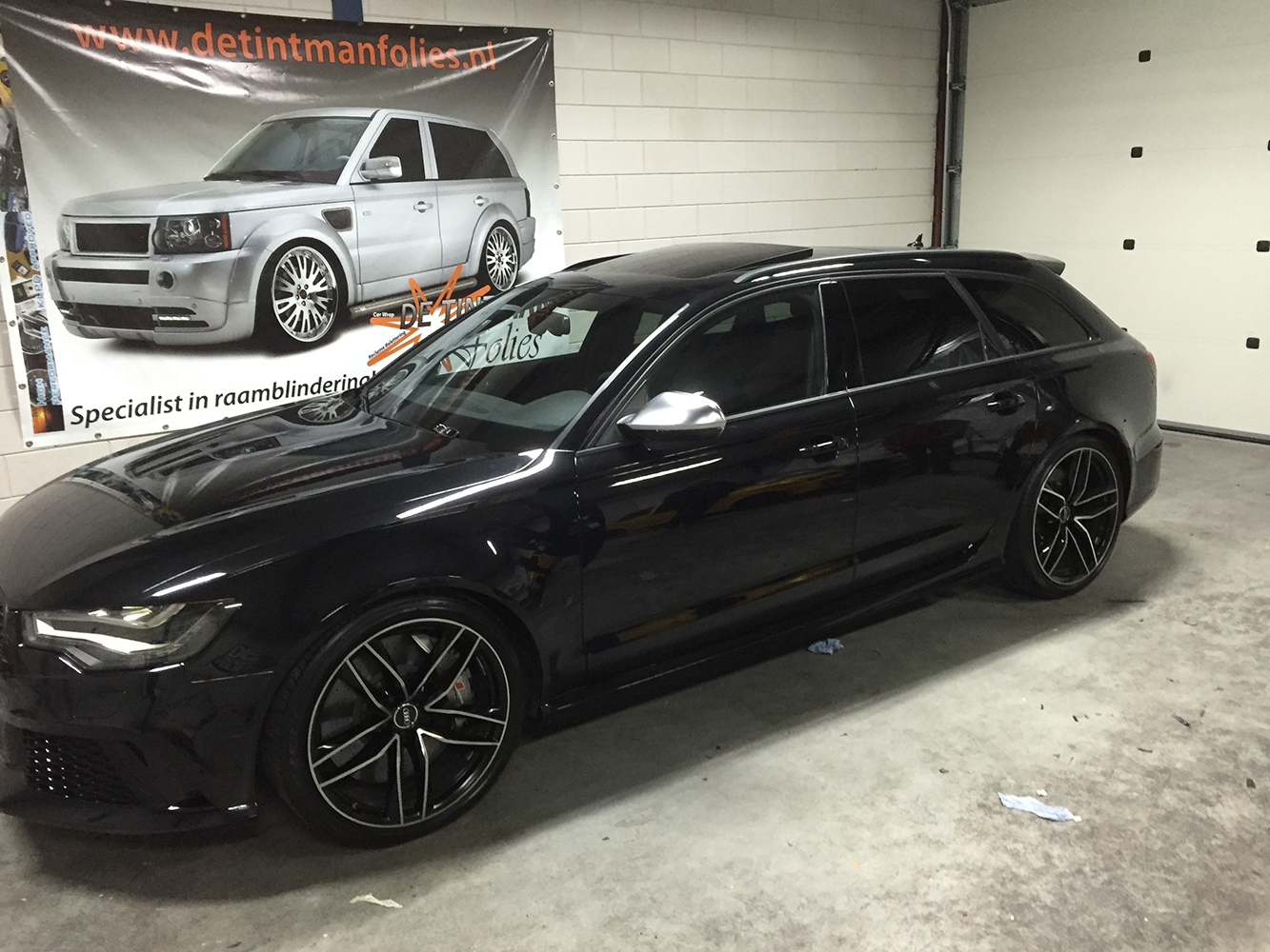 Audi RS6 lijsten zwart wrap decrome-5