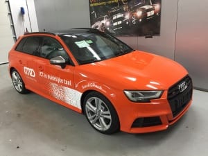 Audi S3 wrap Oranje Avery Gloss Orange-4