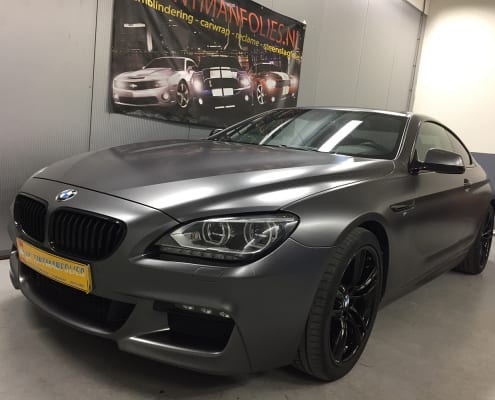 BMW 6 Coupe Wrap zijdeglans grijs 1080-S261 Satin Dark Grey-4